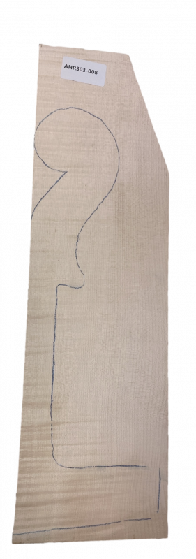 Set Back, Sides & Neck plank Curly Maple for Cello Unique Piece #303-008